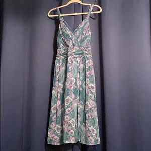 To The Max:Teal silk sundress